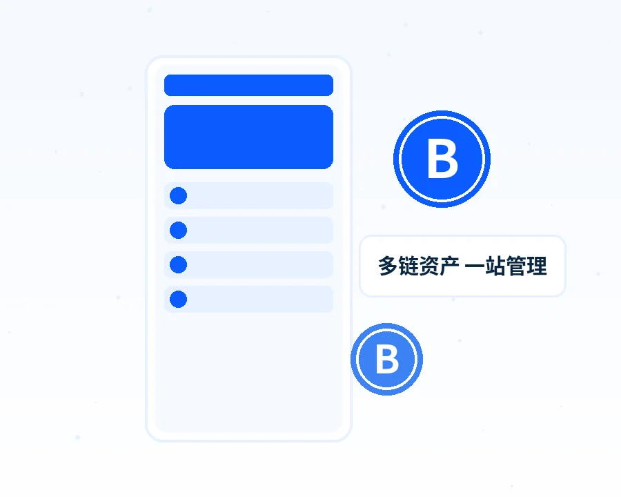 波币钱包App多链资产管理界面示意图